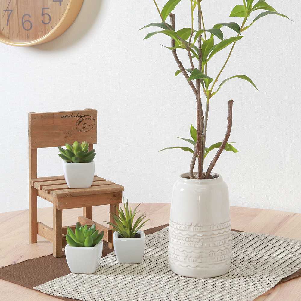 Fake Green Osmanthus Ceramic Pot 41133