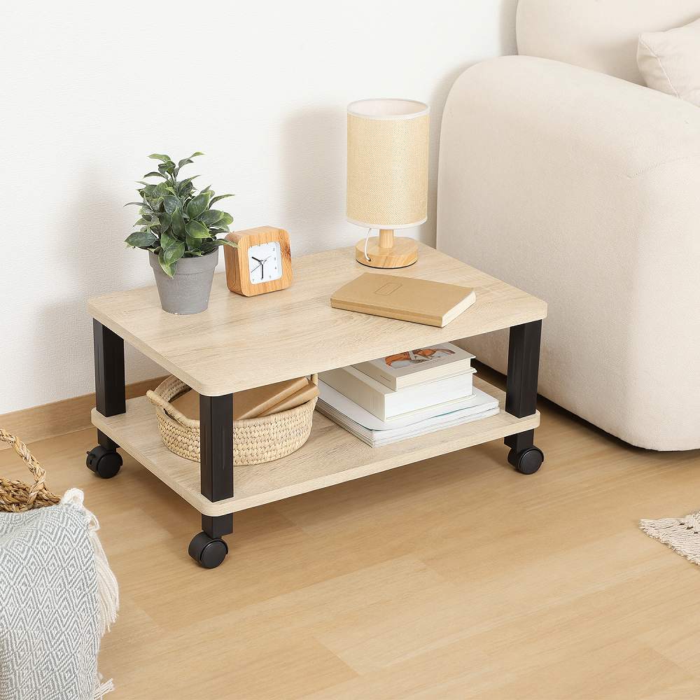 Fit Multi Table with Casters Oak 52265