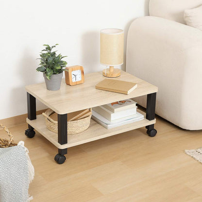 Fit Multi Table with Casters Oak 52265