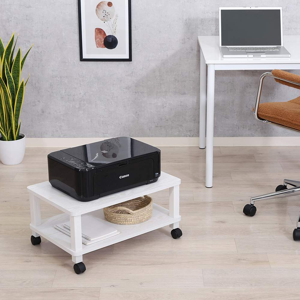 Fit Multi Table with Casters Oak WH 52266