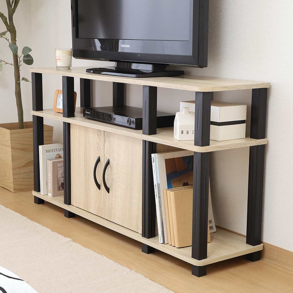 Fit High TV Rack Oak 52267