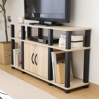 Fit High TV Rack Oak 52267