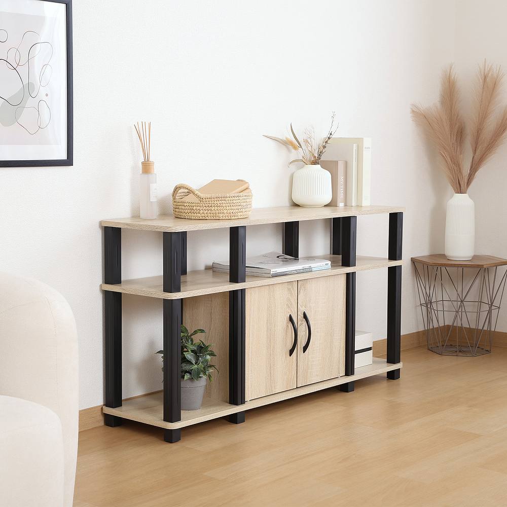 Fit High TV Rack Oak 52267
