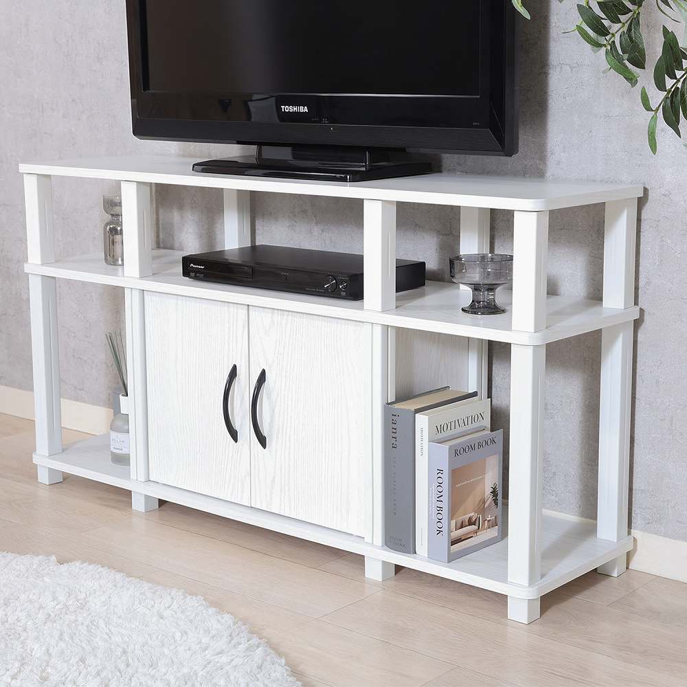 Fit High TV Rack Oak WH 52268