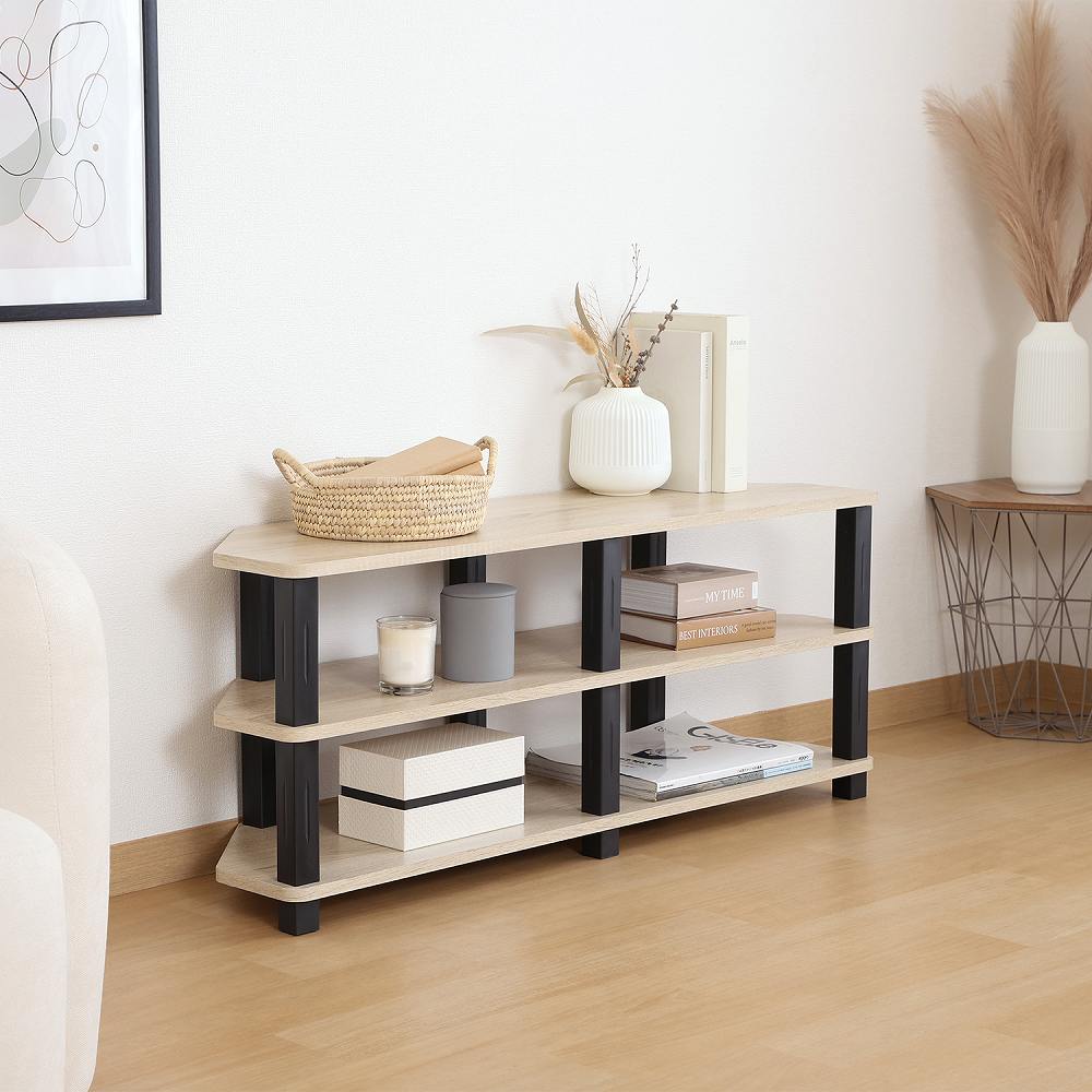 Fit Corner TV Stand Oak 52269