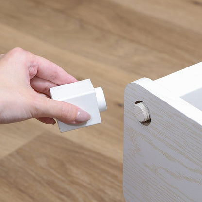 Fit Corner TV Stand - Oak White