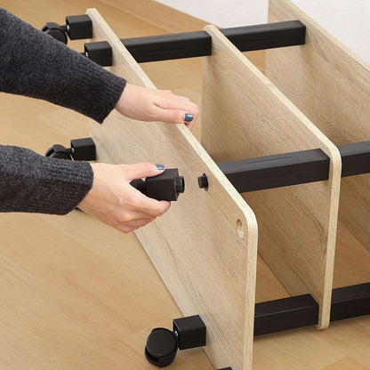 Fit TV Stand with Casters - Oak