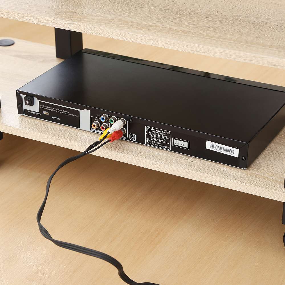 Fit TV Stand with Casters - Oak