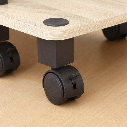Fit TV Stand with Casters - Oak