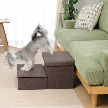 Pet Step with Storage - Charcoal