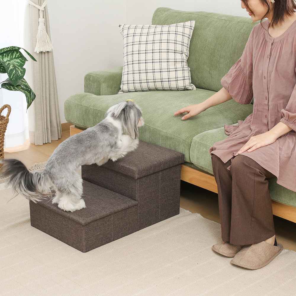 Pet Step with Storage - Charcoal