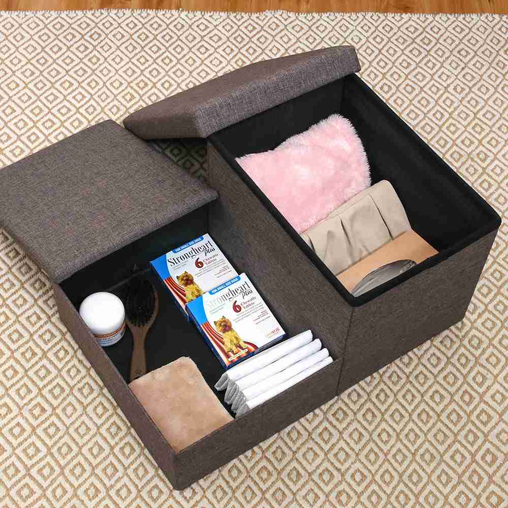 Pet Step with Storage - Charcoal