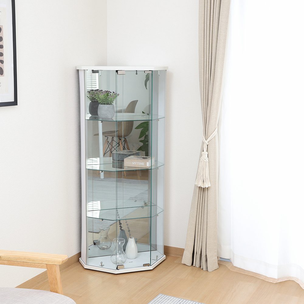 Glass Collection Case - BAAL Corner - White