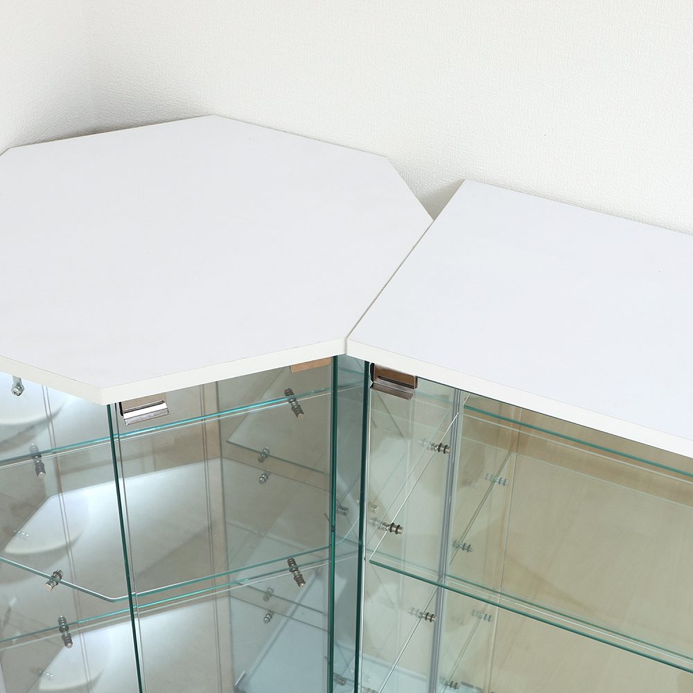 Glass Collection Case - BAAL Corner - White