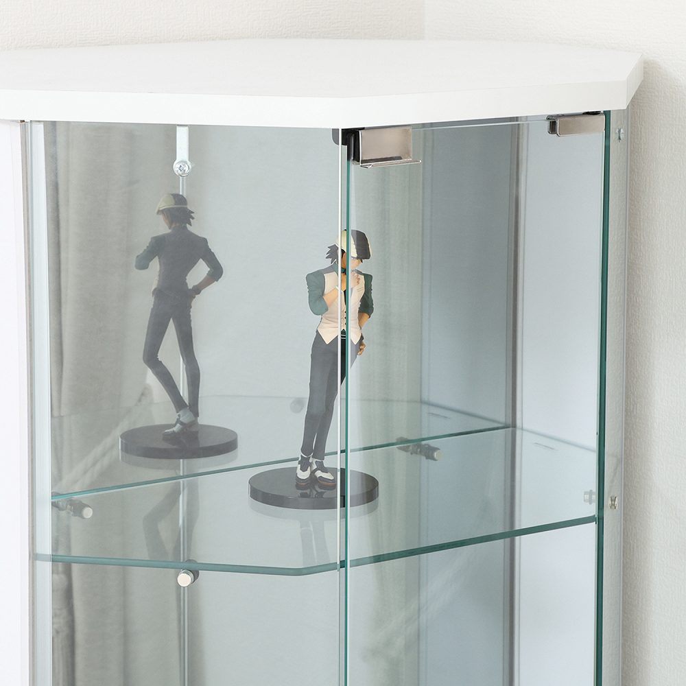 Glass Collection Case - BAAL Corner - White
