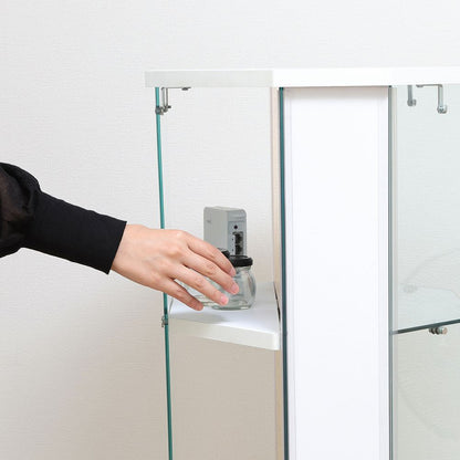 Glass Collection Case - BAAL Corner - White