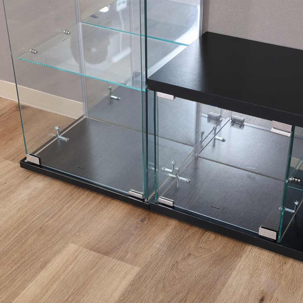 Glass Collection TV Board - BAAL - Black
