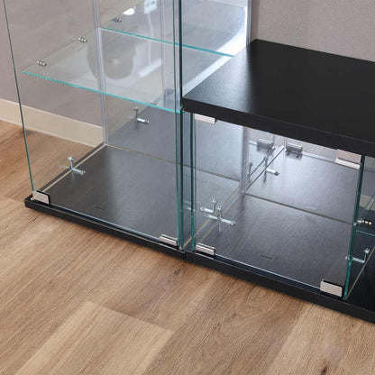 Glass Collection TV Board - BAAL - Black