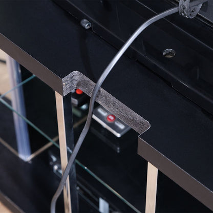 Glass Collection TV Board - BAAL - Black