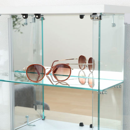 Tabletop Glass Collection Case - White