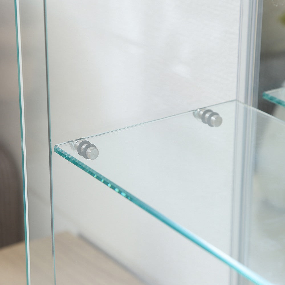 Tabletop Glass Collection Case - White