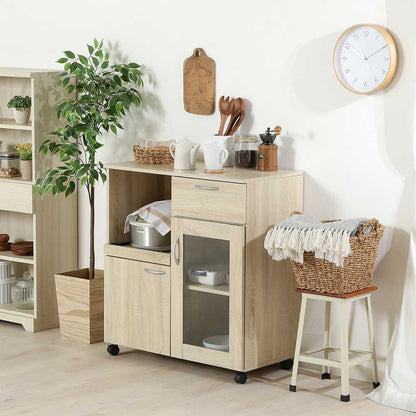 Kitchen Wagon White Oak 70688
