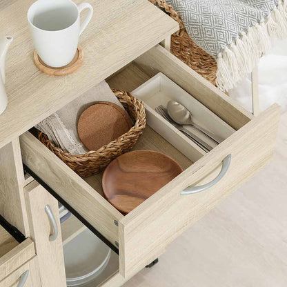 Kitchen Wagon White Oak 70688