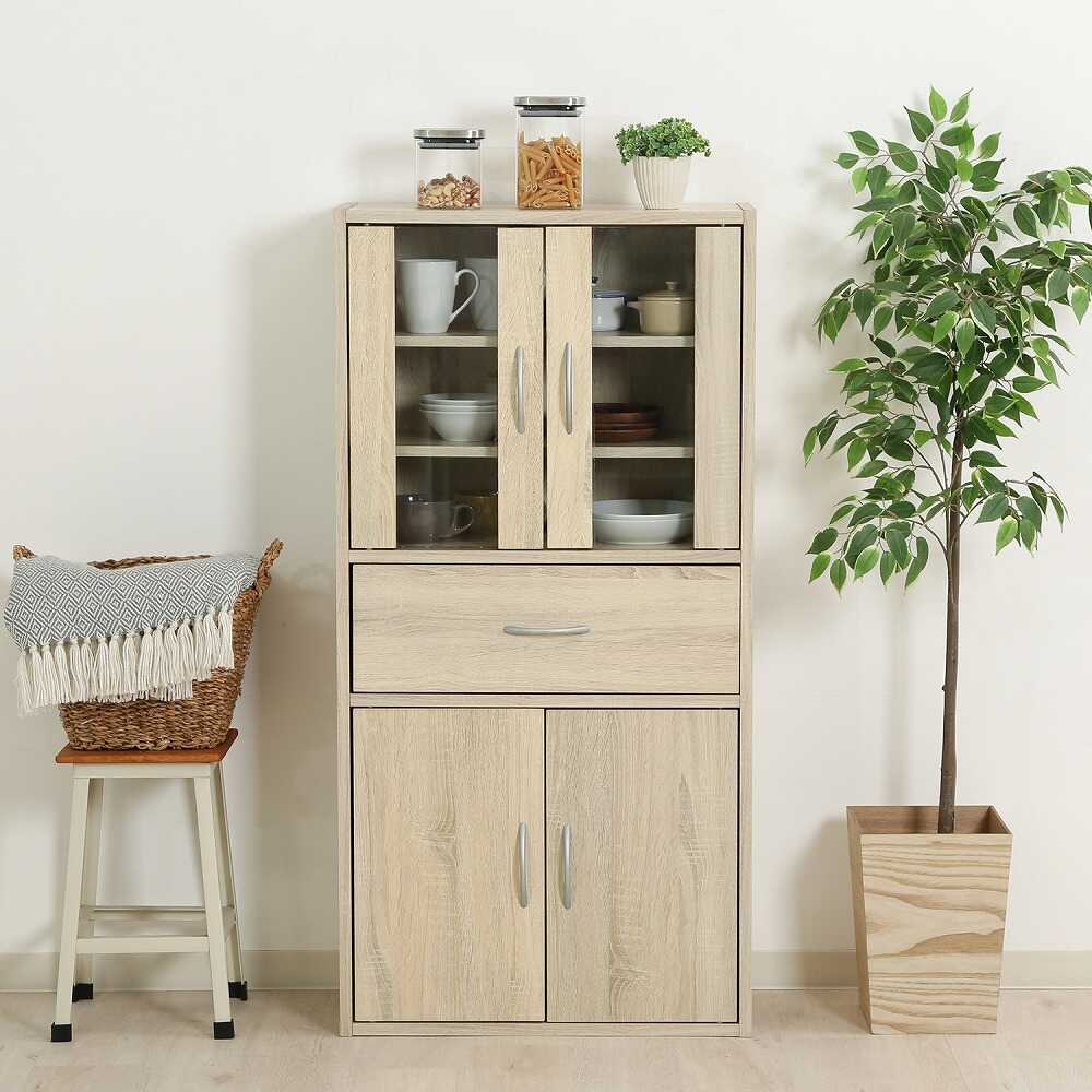 Middle Kitchen Cabinet White Oak 70691