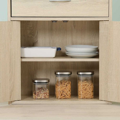Middle Kitchen Cabinet White Oak 70691