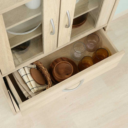 Middle Kitchen Cabinet White Oak 70691