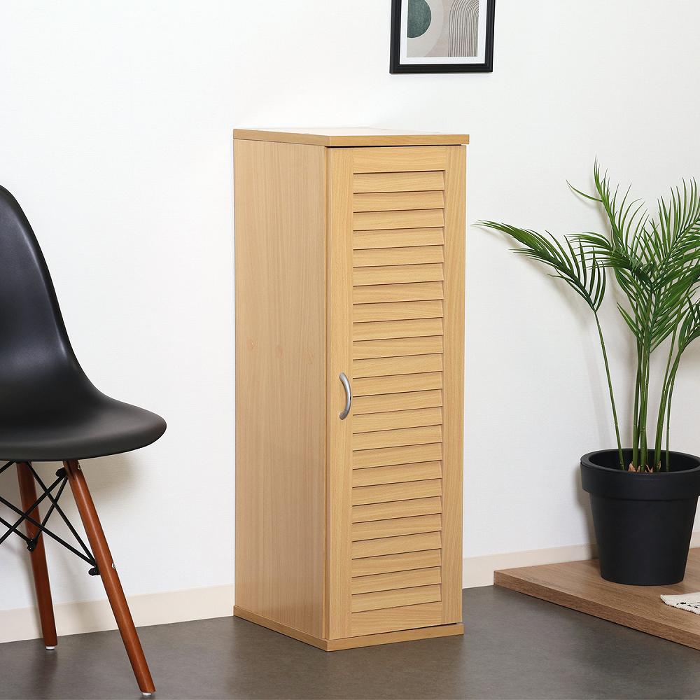 Slim Shoe Box Louver Door Natural 70746