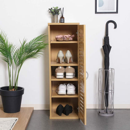 Slim Shoe Box Louver Door Natural 70746