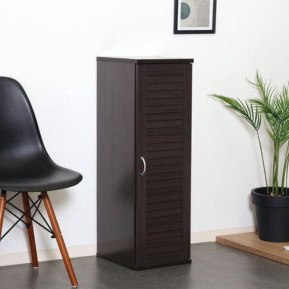 Slim Shoe Box Louver Door Brown 70747