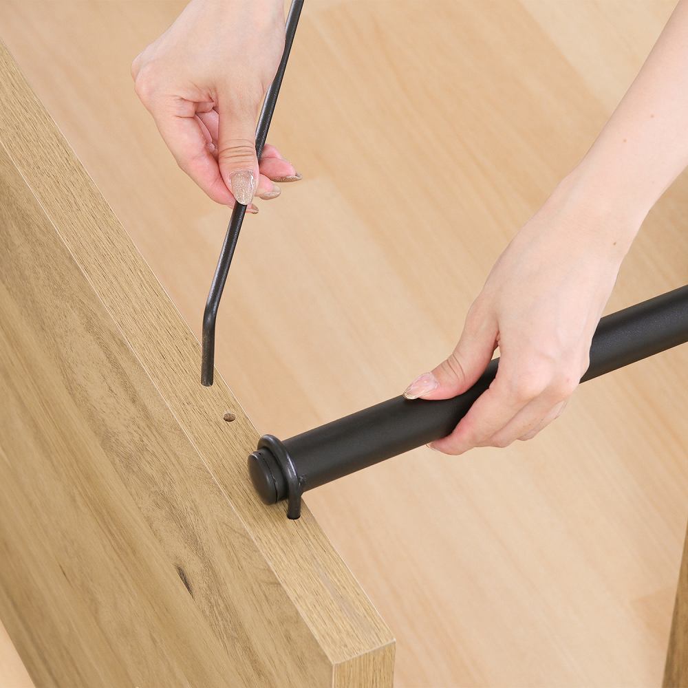 EZBO Wire Lock Single Side Desk OAK NA 71873