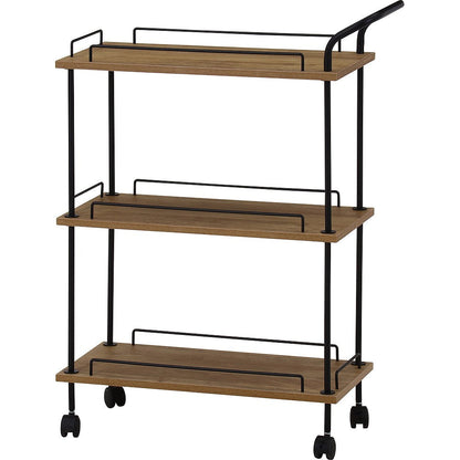 EZBO Twist Lock Kitchen Cart OAK N 71879