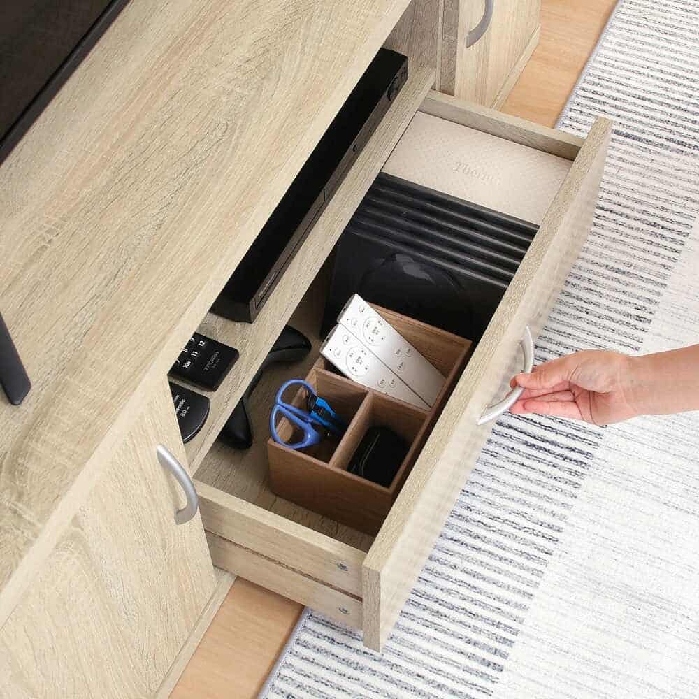 Largo Wide Low Board Oak 73405