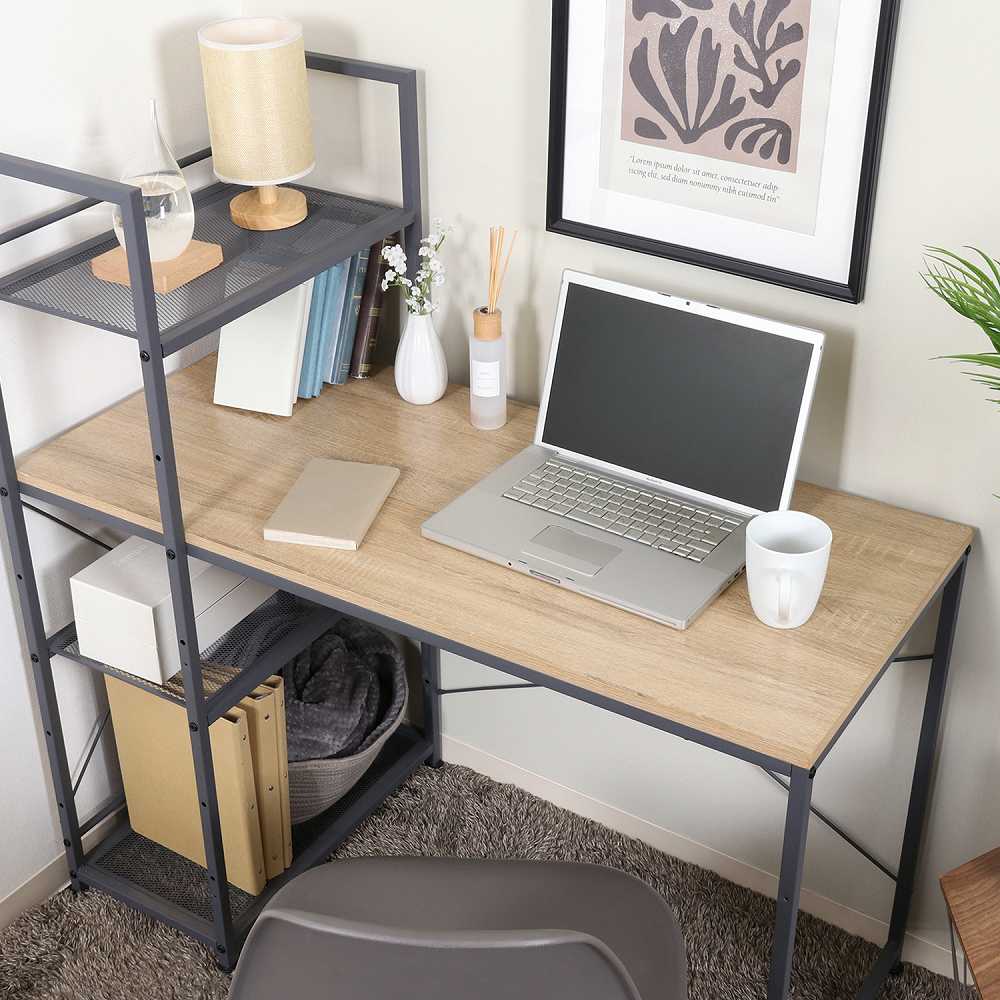 Desk with Left/Right Adjustable Rack Luka NA 73612