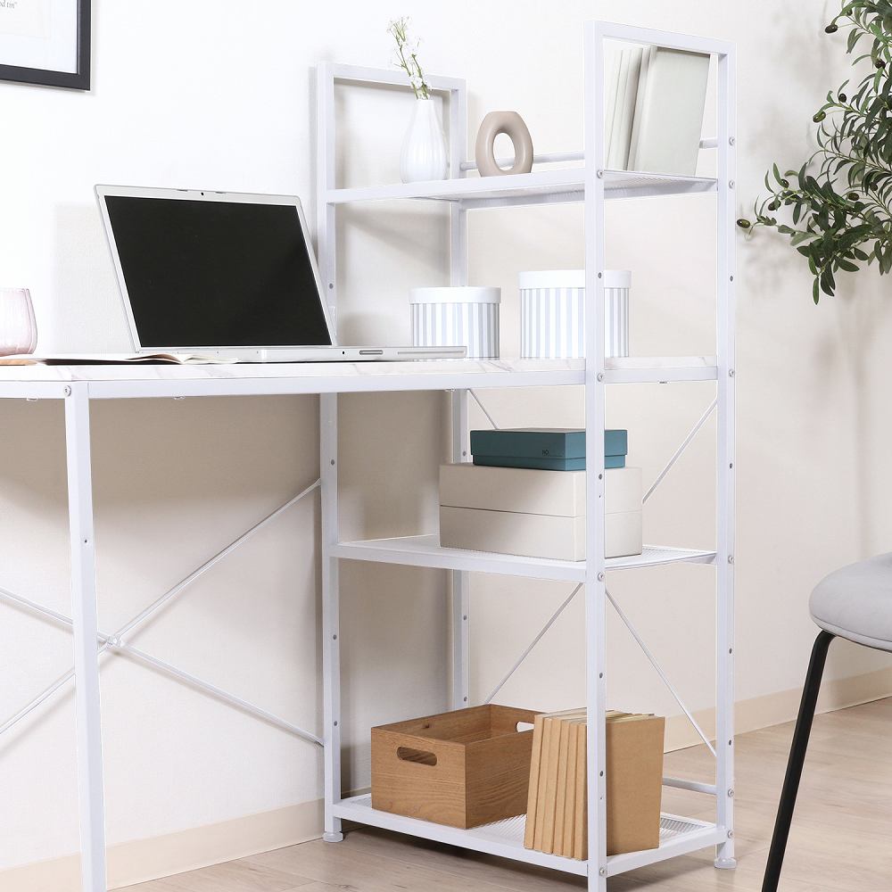 Desk with Left/Right Adjustable Rack Luka Stone 73613