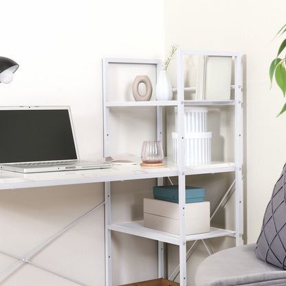 Desk with Left/Right Adjustable Rack Luka Stone 73613