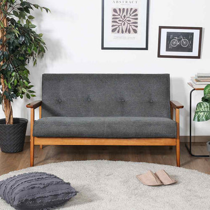 Thick Fabric Sofa Meat 2P GY 73763