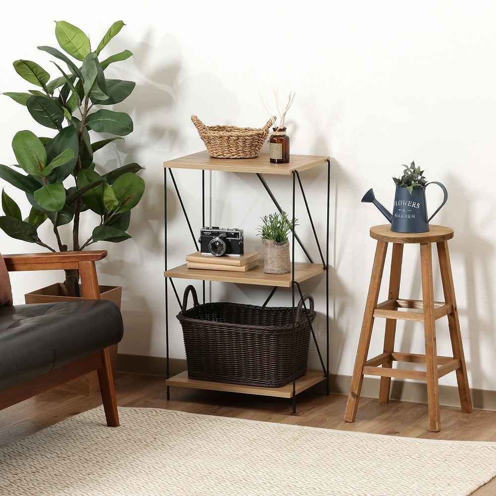 EZBO Wire Rack 3-Tier 40 Width OAK NA 77560