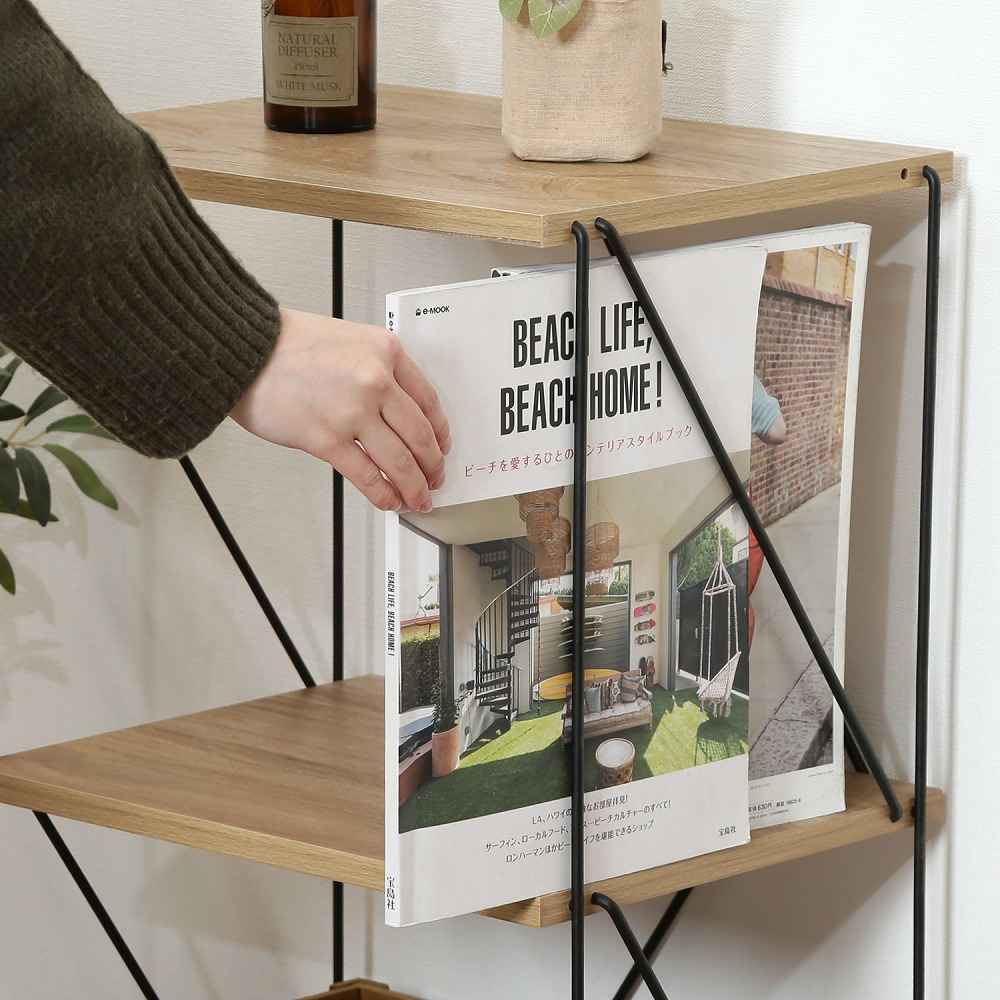 EZBO Wire Rack 3-Tier 40 Width OAK NA 77560