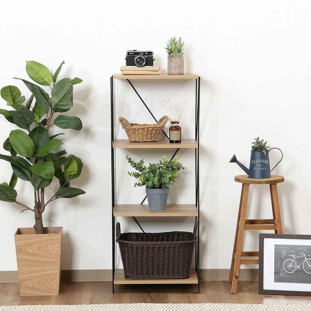 EZBO Wire Rack 4-Tier 40 Width OAK NA 77562
