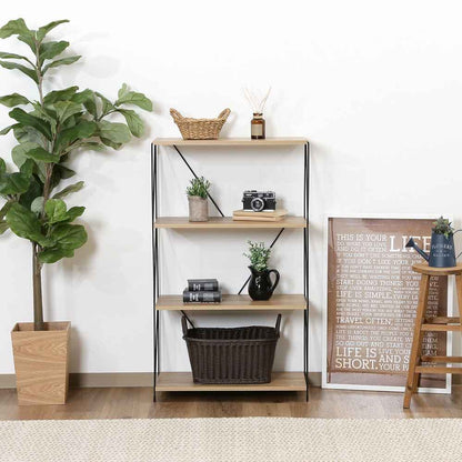 EZBO Wire Rack 4-Tier 60 Width OAK NA 77563