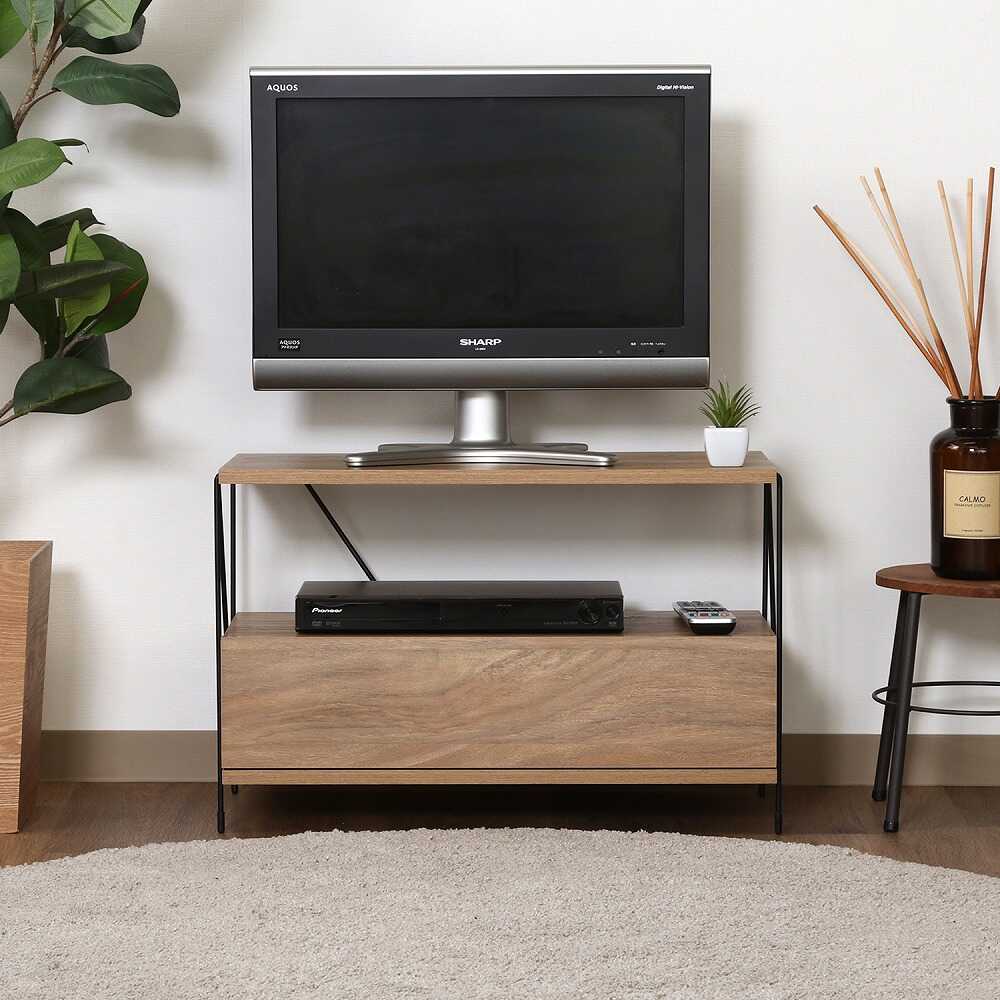 EZBO Wire TV Rack OAK NA 77570