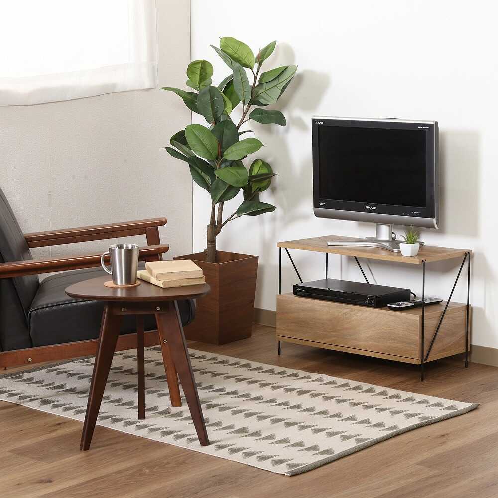 EZBO Wire TV Rack OAK NA 77570