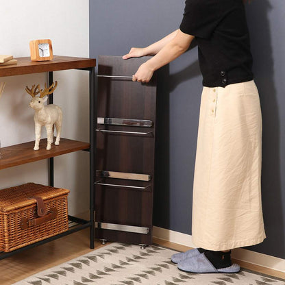 Wood Magazine Rack Decor 3-Tier Slim 82307