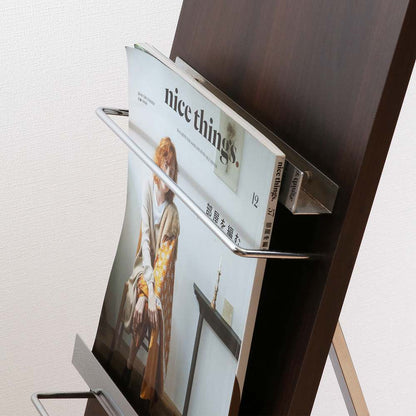 Wood Magazine Rack Decor 5-Tier Slim 82309