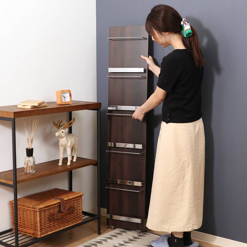 Wood Magazine Rack Decor 5-Tier Slim 82309