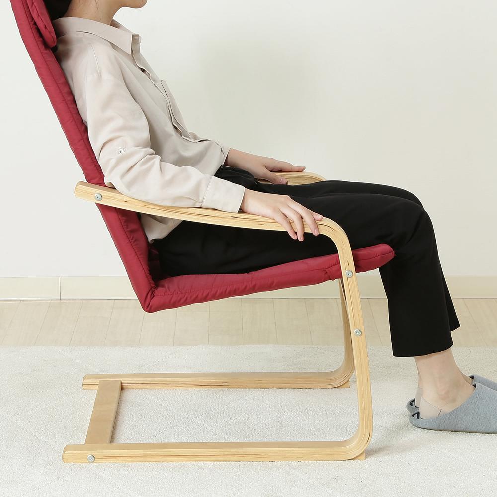 Relax Chair Slim Wine Red 84293